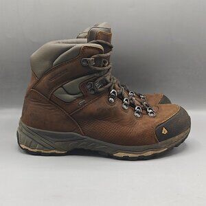 Vasque St. Elias GTX Hiking Boots Women's Size 8.5 W Brown Leather Waterproof